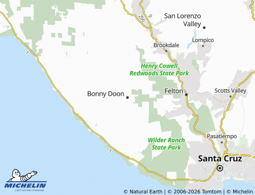 Mappa MICHELIN Bonny Doon - ViaMichelin