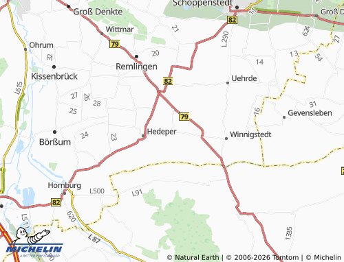 MICHELIN Wetzleben map - ViaMichelin