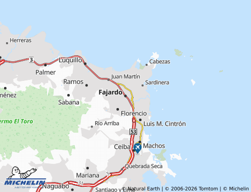 Carte MICHELIN Fajardo - ViaMichelin
