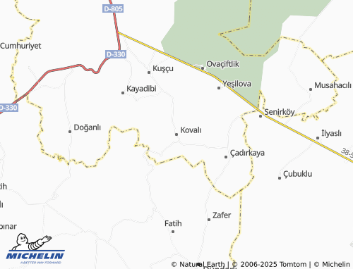 MICHELIN-Landkarte Kovalı - ViaMichelin