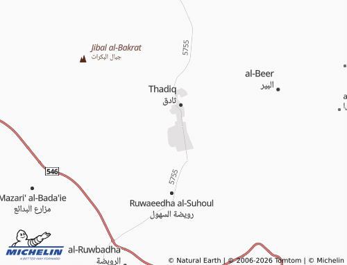MICHELIN-Landkarte al-'Aqeeq - ViaMichelin