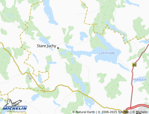 MICHELIN Jeziorowskie map - ViaMichelin