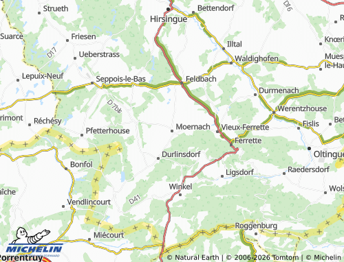Mapa MICHELIN Moernach - ViaMichelin