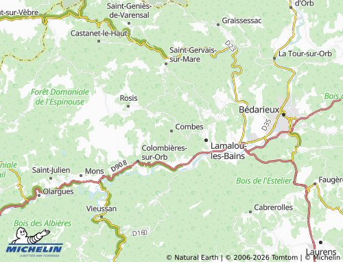 Mappa MICHELIN Combes - ViaMichelin