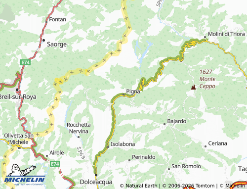 Mappa MICHELIN Pigna - ViaMichelin