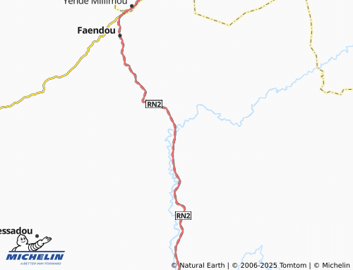 MICHELIN Bandakoro map - ViaMichelin
