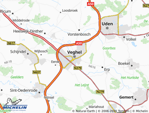 MICHELIN Veghel map - ViaMichelin