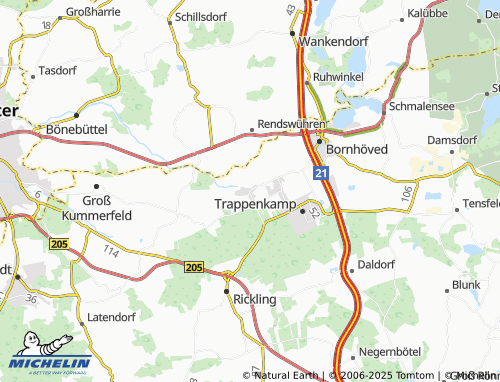 MICHELIN Gönnebek map - ViaMichelin
