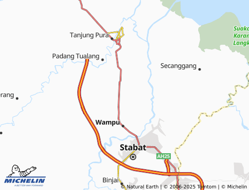 MICHELIN Kebun Lada map - ViaMichelin