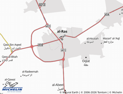 MICHELIN-Landkarte al-Rawabi - ViaMichelin