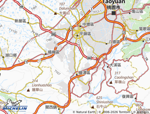 Mappa MICHELIN shan zi ding - ViaMichelin