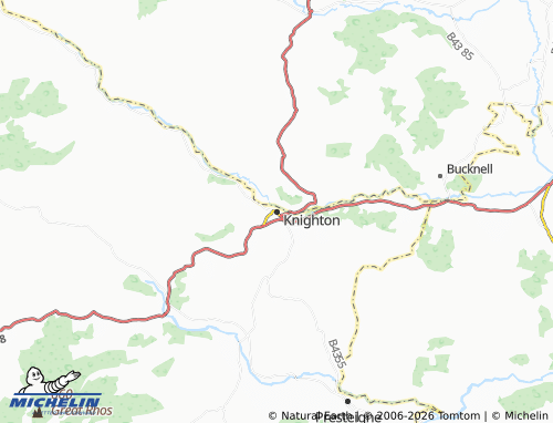 Mappa MICHELIN Knighton - ViaMichelin
