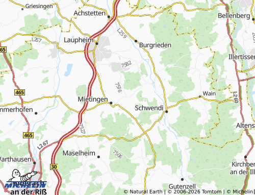 Mapa MICHELIN Walpertshofen - ViaMichelin