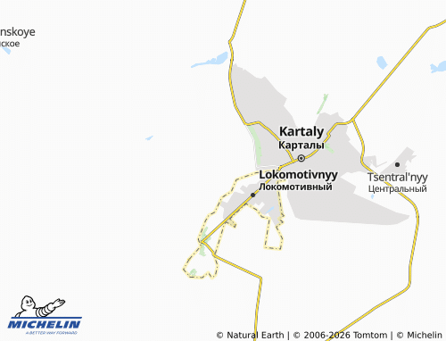MICHELIN-Landkarte Nachal'noye - ViaMichelin