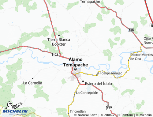 MICHELIN Colonia Bienes Nacionales map - ViaMichelin
