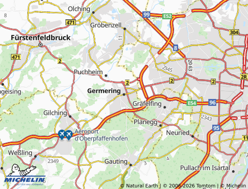 Mappa MICHELIN Germering - ViaMichelin
