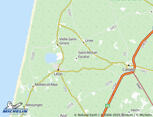 MICHELIN Saint-Michel-Escalus map - ViaMichelin