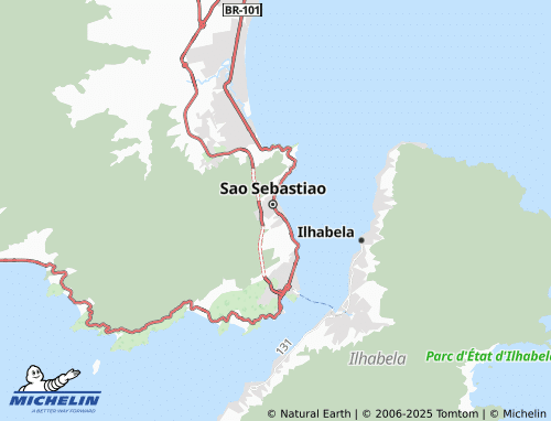 MICHELIN Praia de São Francisco map - ViaMichelin
