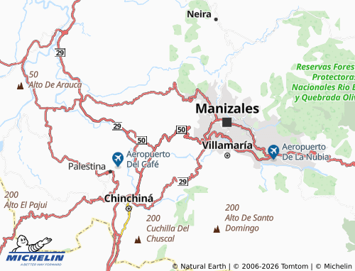 Carte MICHELIN Quiebra del Billar - ViaMichelin