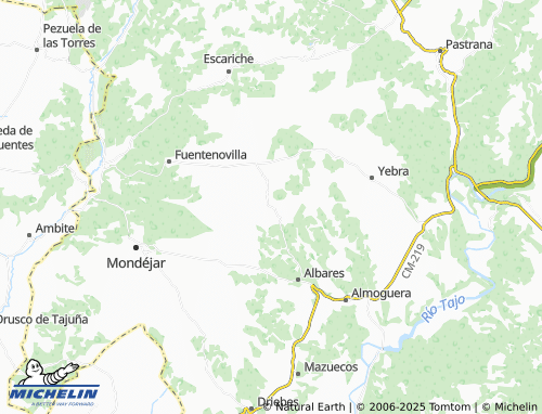 MICHELIN Pozo de Almoguera map - ViaMichelin