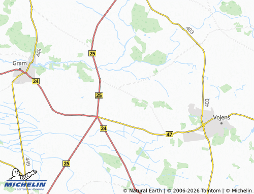 MICHELIN Nustrup map - ViaMichelin