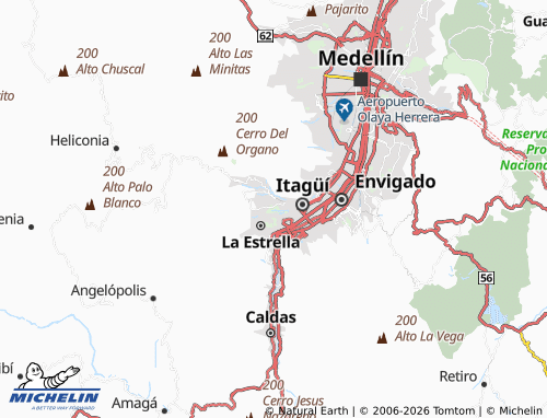 MICHELIN Ditares map - ViaMichelin