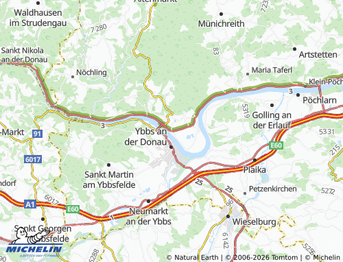 Mappa MICHELIN Persenbeug-Gottsdorf - ViaMichelin