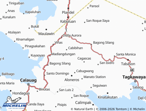 MICHELIN Malbog map - ViaMichelin