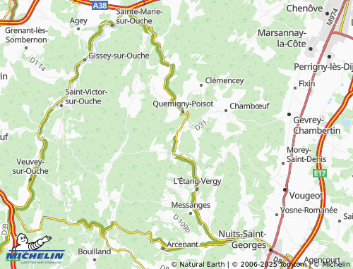 Carte MICHELIN Semezanges - ViaMichelin