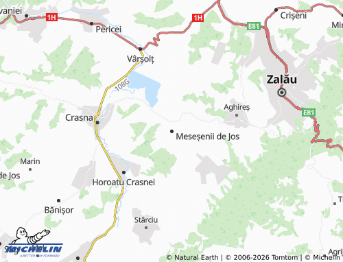 Mappa MICHELIN Meseșenii de Jos - ViaMichelin
