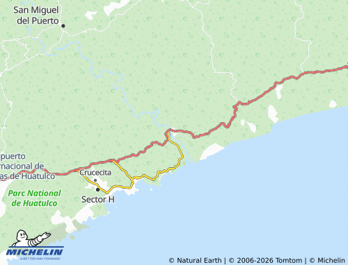 Mappa MICHELIN Barra de Copalita - ViaMichelin