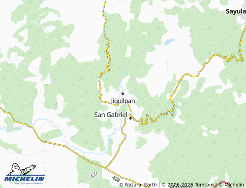 MICHELIN-Landkarte Jiquilpan - ViaMichelin