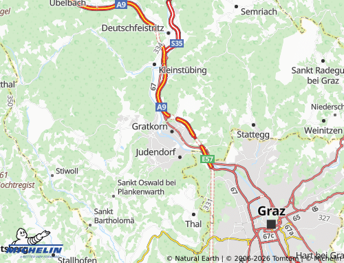 Carte MICHELIN Gratkorn - ViaMichelin