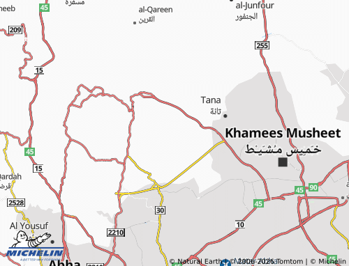 MICHELIN-Landkarte al-Hudoud - ViaMichelin