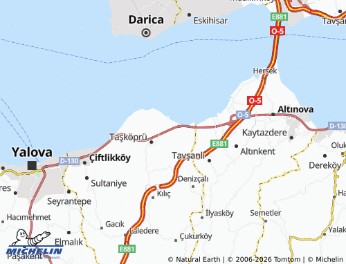 Mapa MICHELIN Taşköprü Merkez - ViaMichelin