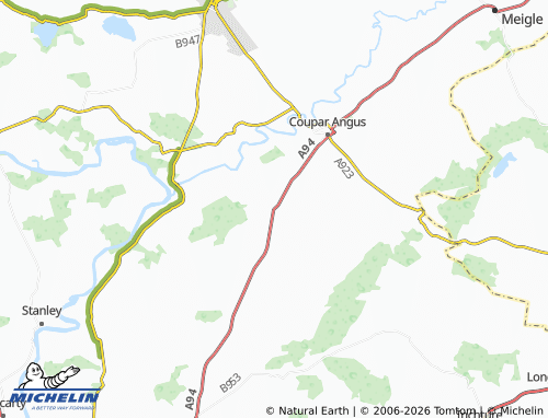 Mappa MICHELIN Burrelton - ViaMichelin