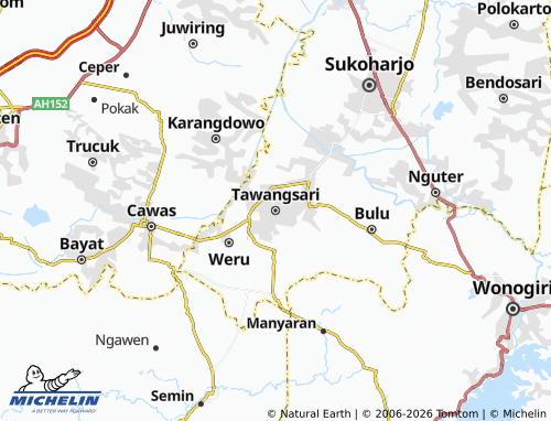 MICHELIN-Landkarte Tawangsari - ViaMichelin