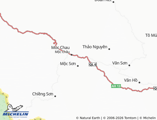 Mappa MICHELIN Moc Chau - ViaMichelin