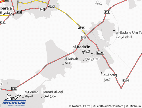 MICHELIN-Landkarte al-Hazm - ViaMichelin