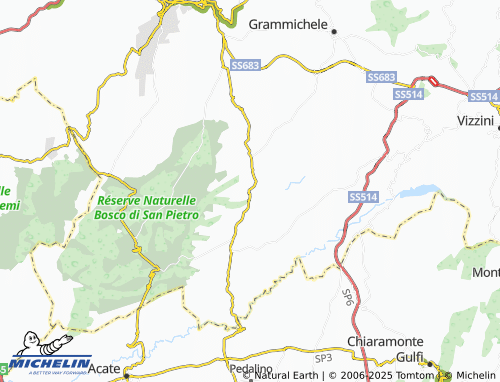 MICHELIN Granieri map - ViaMichelin