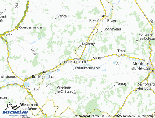 MICHELIN Pont de Braye map - ViaMichelin