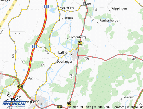MICHELIN Lathen map - ViaMichelin