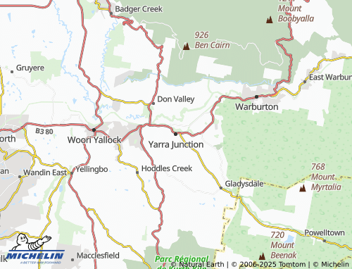 MICHELIN Yarra Junction map - ViaMichelin