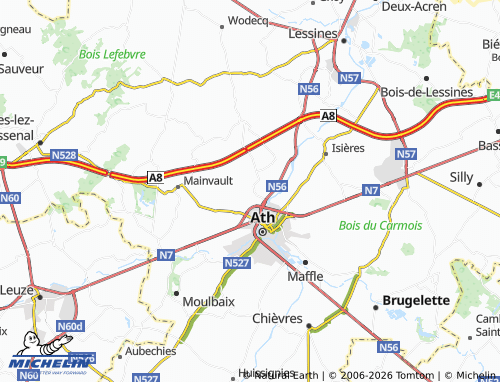 MICHELIN Bouvignies map - ViaMichelin