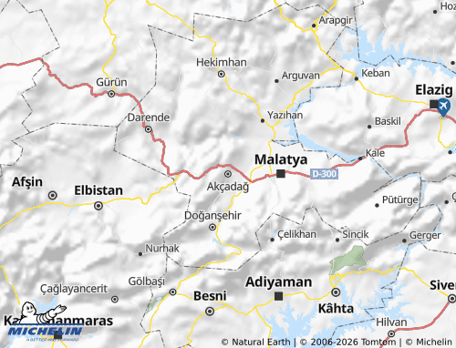 Mappa MICHELIN Akçadağ - ViaMichelin