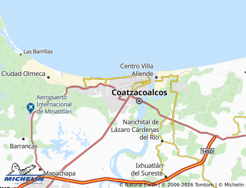 Mappa MICHELIN Benito Juárez Sur - ViaMichelin