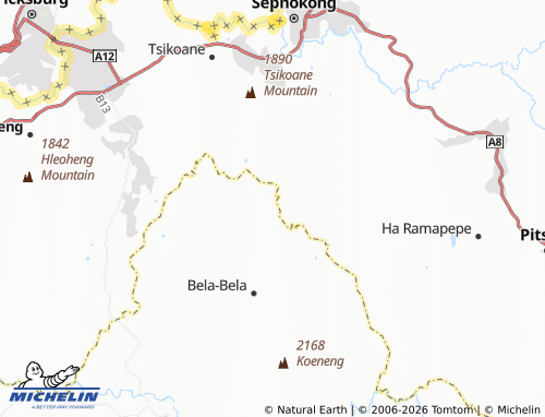 MICHELIN Ha Thuhloane map - ViaMichelin