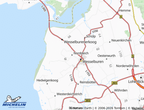Kaart MICHELIN Norddeich - ViaMichelin
