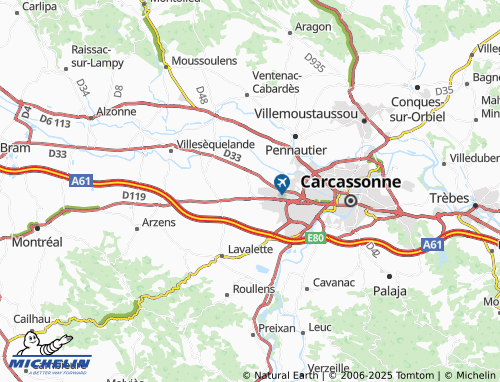 MICHELIN Grèzes map - ViaMichelin