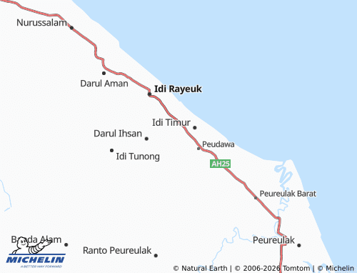 Mapa MICHELIN Lhok Asahan - ViaMichelin